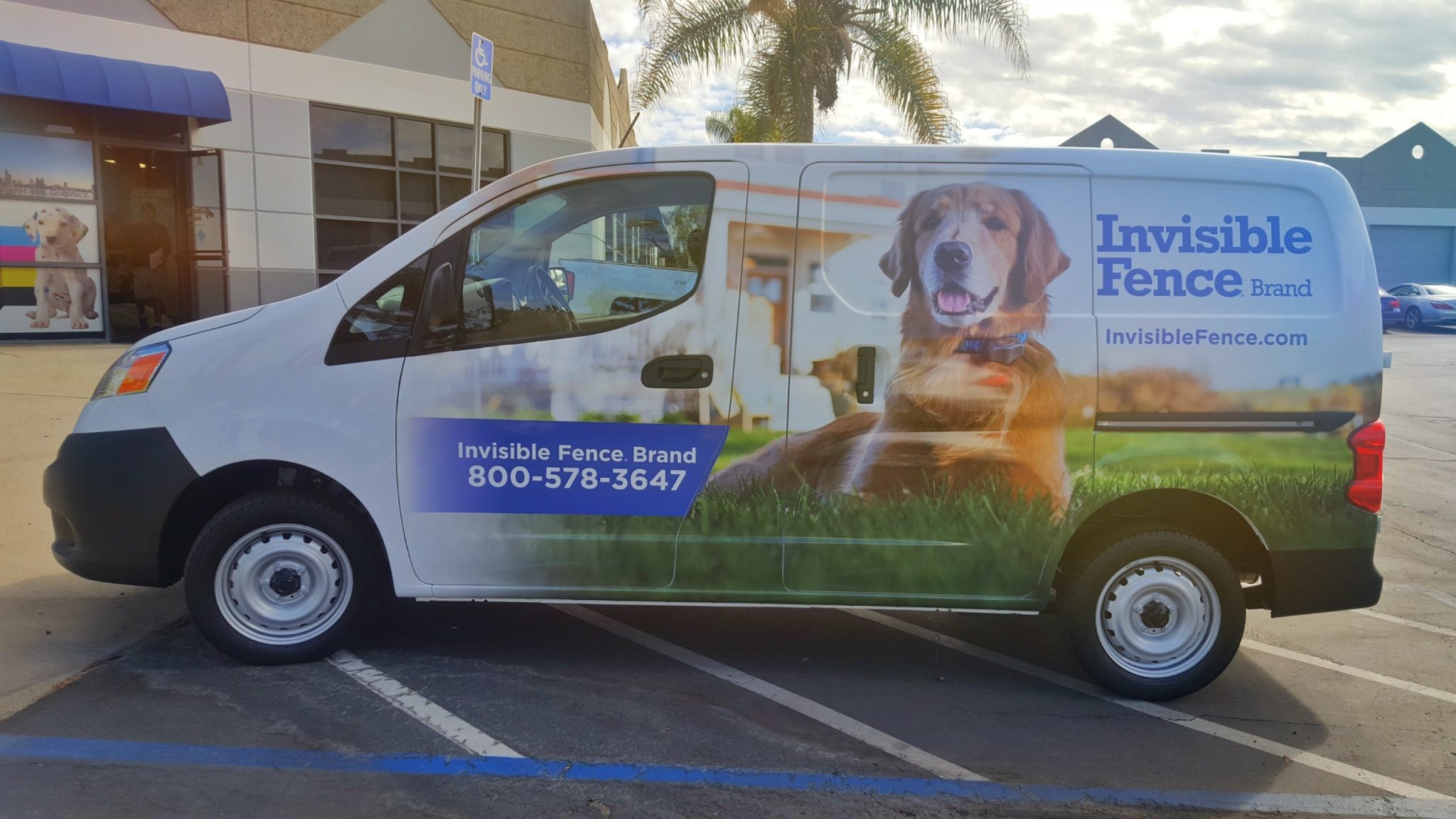 Invisible Fence van wrap