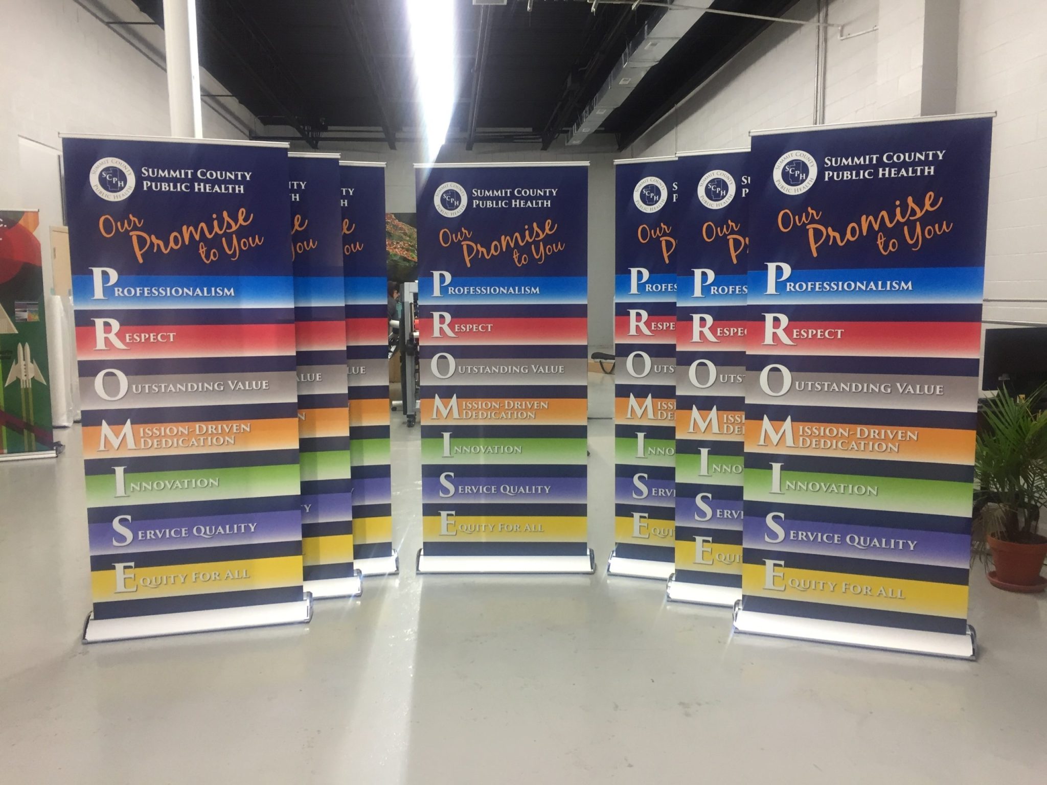 Colorful signs for book publication